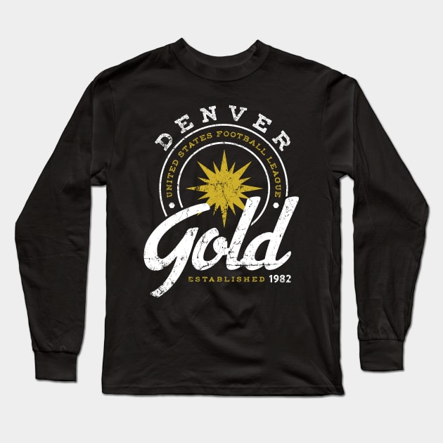 Denver Gold Long Sleeve T-Shirt by MindsparkCreative